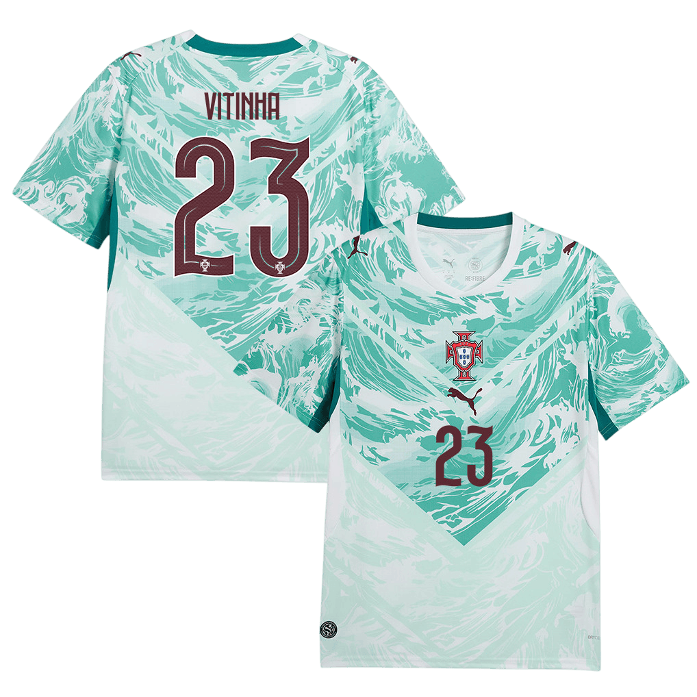 Portugal VITINHA #23 Away World Cup 2026 Jersey White & Blue Men's