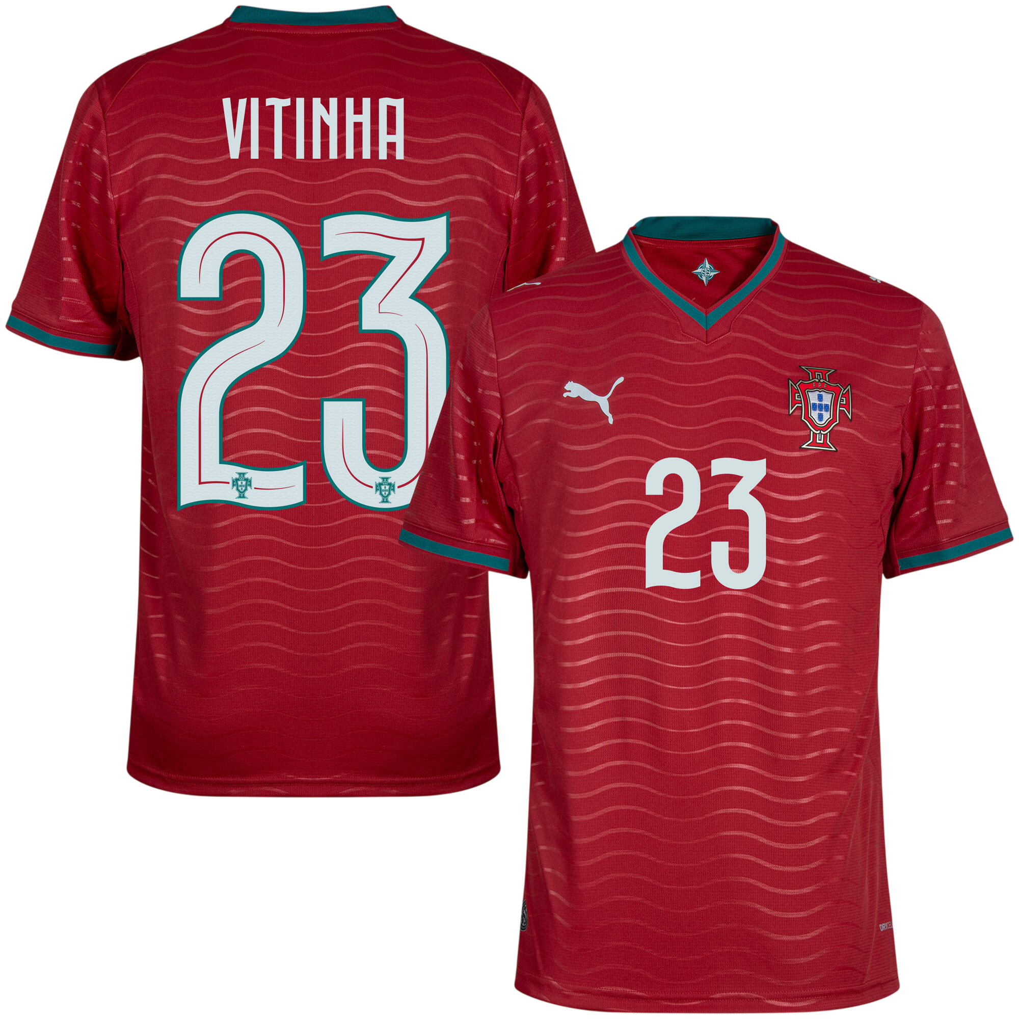 Portugal VITINHA #23 Home World Cup 2026 Jersey Red Men's