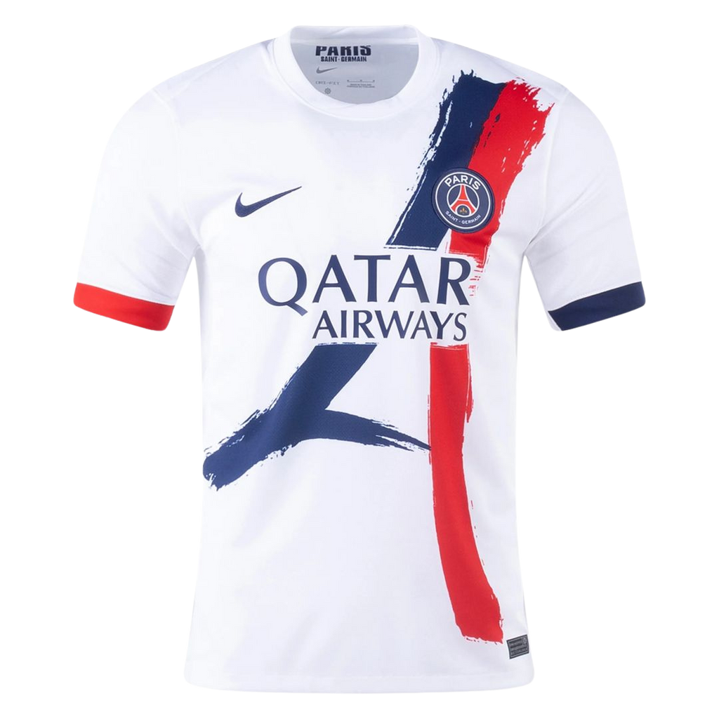 PSG Away 2025/26 Jersey White Men's