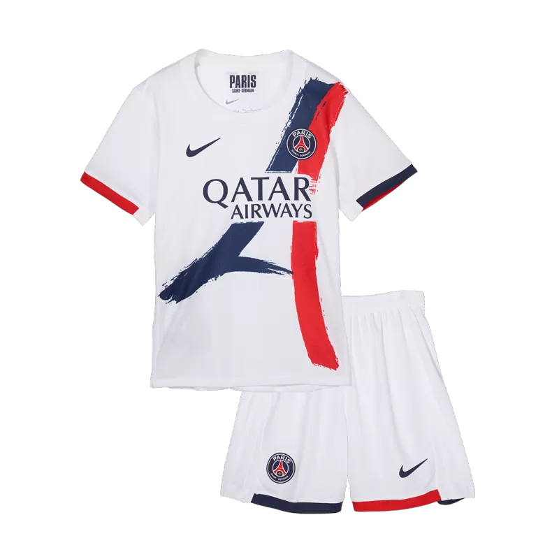 PSG Away 2025/26 Kit White Kids