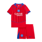 PSG Third 2025/26 Kit Red Kids