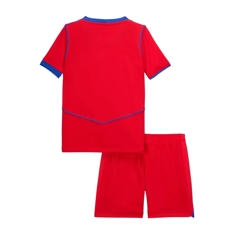 PSG Third 2025/26 Kit Red Kids