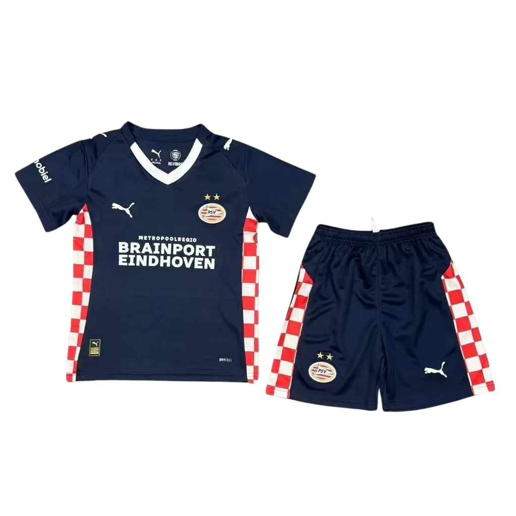 PSV Away 2025/26 Kit Navy Blue Kids