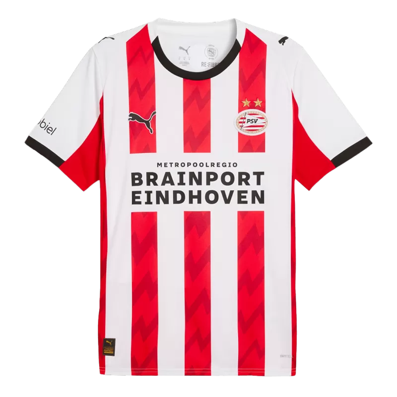 PSV Home 2025/26 Jersey Red & White Men's