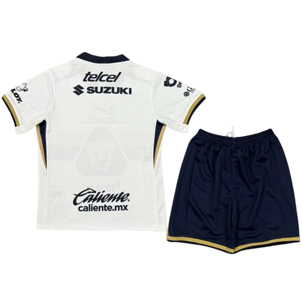 Pumas UNAM Home 2025/26 Kit White Kids