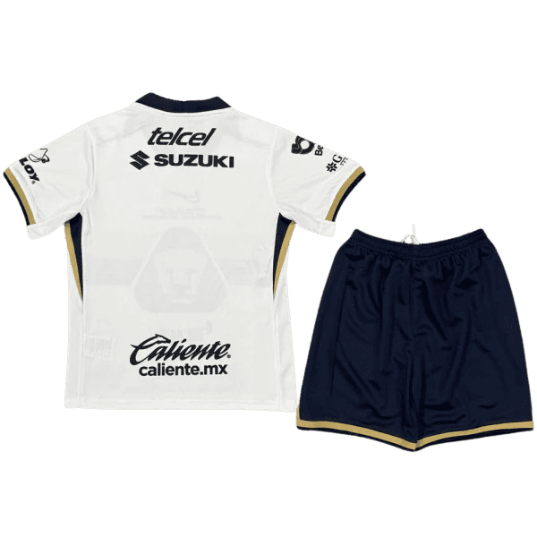 Pumas UNAM Home 2025/26 Kit White Kids