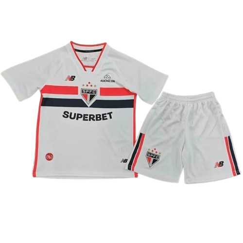 Sao Paulo FC Away 2026/27 Kit White Kids