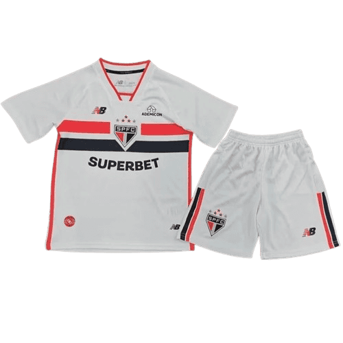 Sao Paulo FC Away 2026/27 Kit White Kids