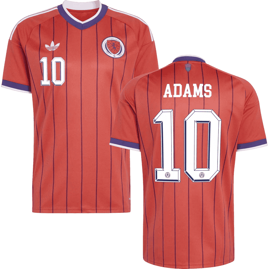 Scotland ADAMS #10 Away World Cup 2026 Jersey Orange Men's