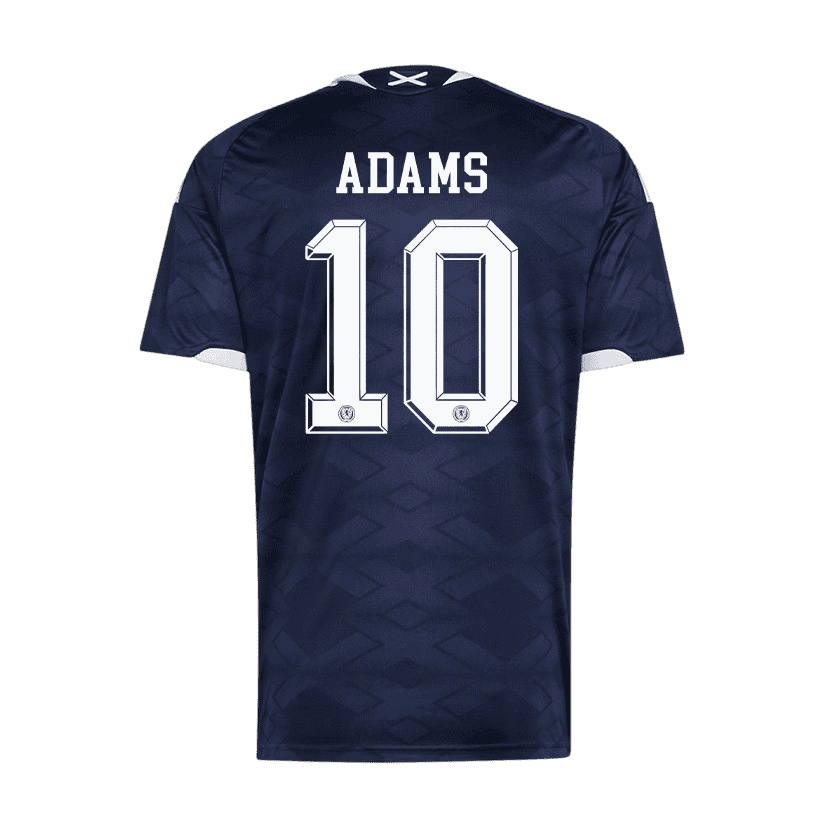 Scotland ADAMS #10 Home World Cup 2026 Jersey Navy Blue Men's