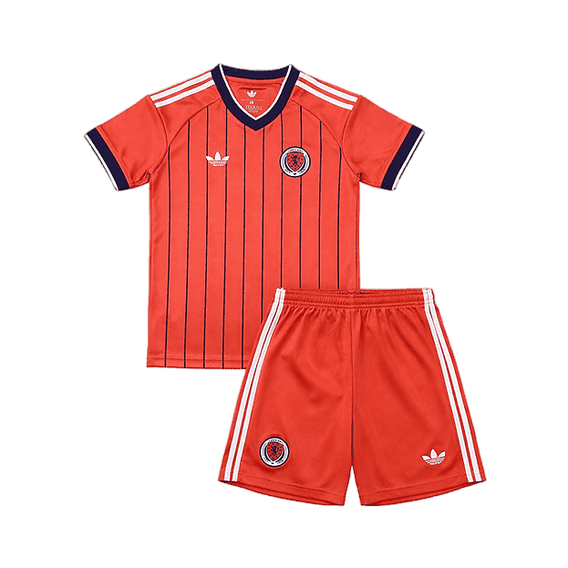 Scotland Away World Cup 2026 Kit Orange Kids