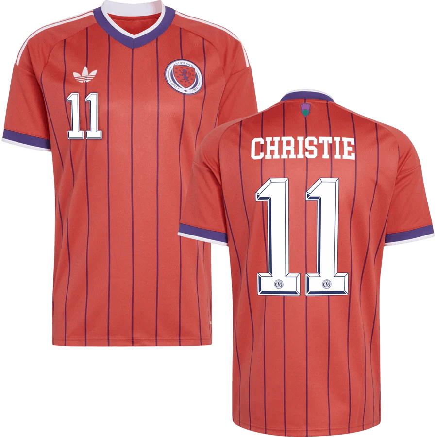 Scotland CHRISTIE #11 Away World Cup 2026 Jersey Orange Men's