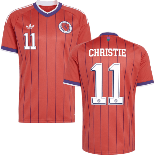 Scotland CHRISTIE #11 Away World Cup 2026 Jersey Orange Men's