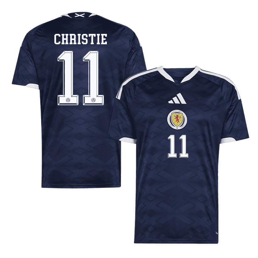 Scotland CHRISTIE #11 Home World Cup 2026 Jersey Navy Blue Men's