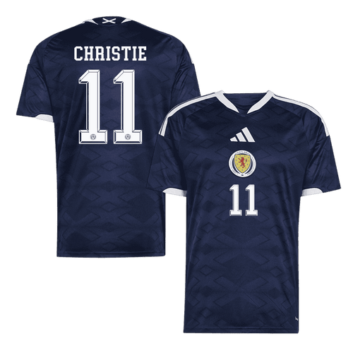 Scotland CHRISTIE #11 Home World Cup 2026 Jersey Navy Blue Men's