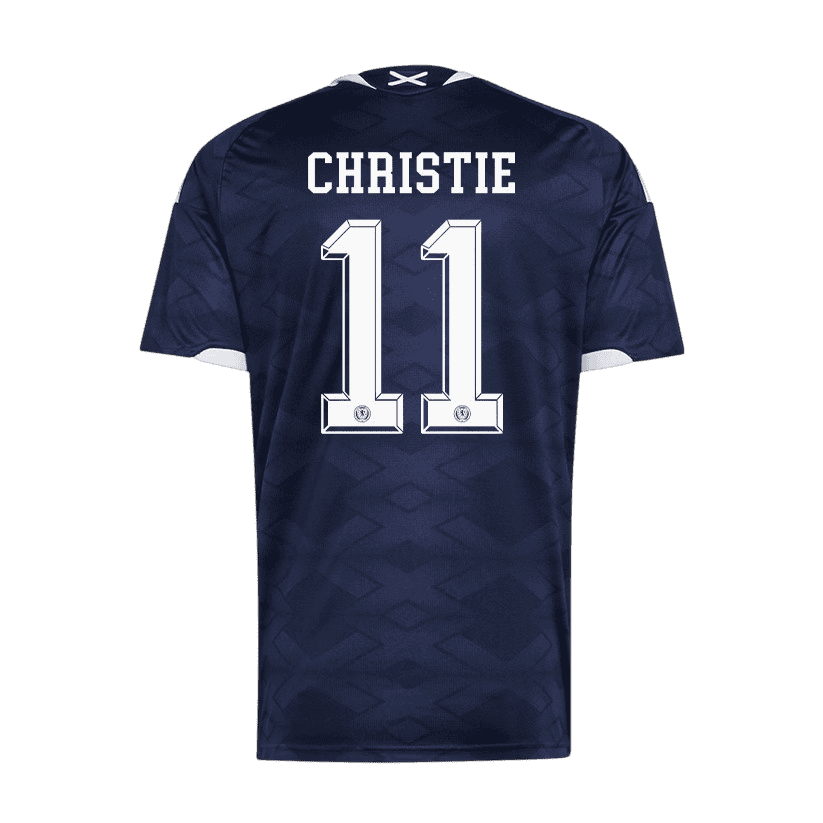 Scotland CHRISTIE #11 Home World Cup 2026 Jersey Navy Blue Men's