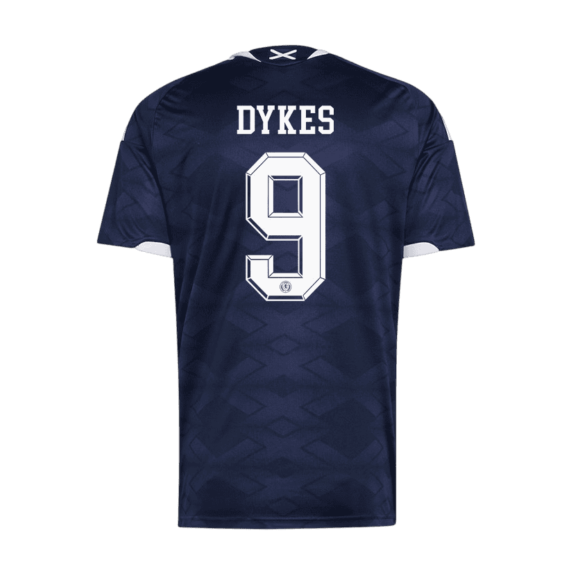 Scotland DYKES #9 Home World Cup 2026 Jersey Navy Blue Men's
