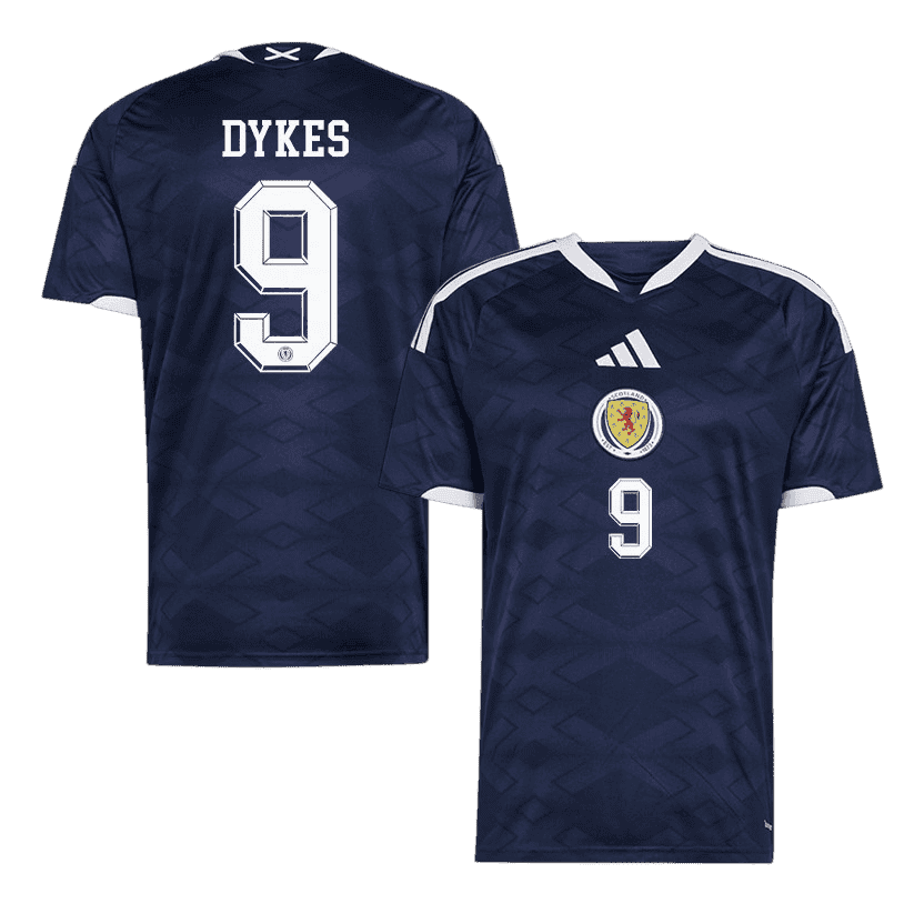 Scotland DYKES #9 Home World Cup 2026 Jersey Navy Blue Men's