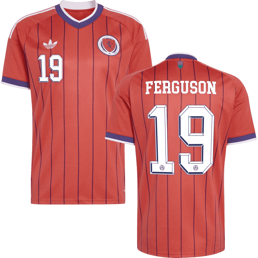 Scotland FERGUSON #19 Away World Cup 2026 Jersey Orange Men's