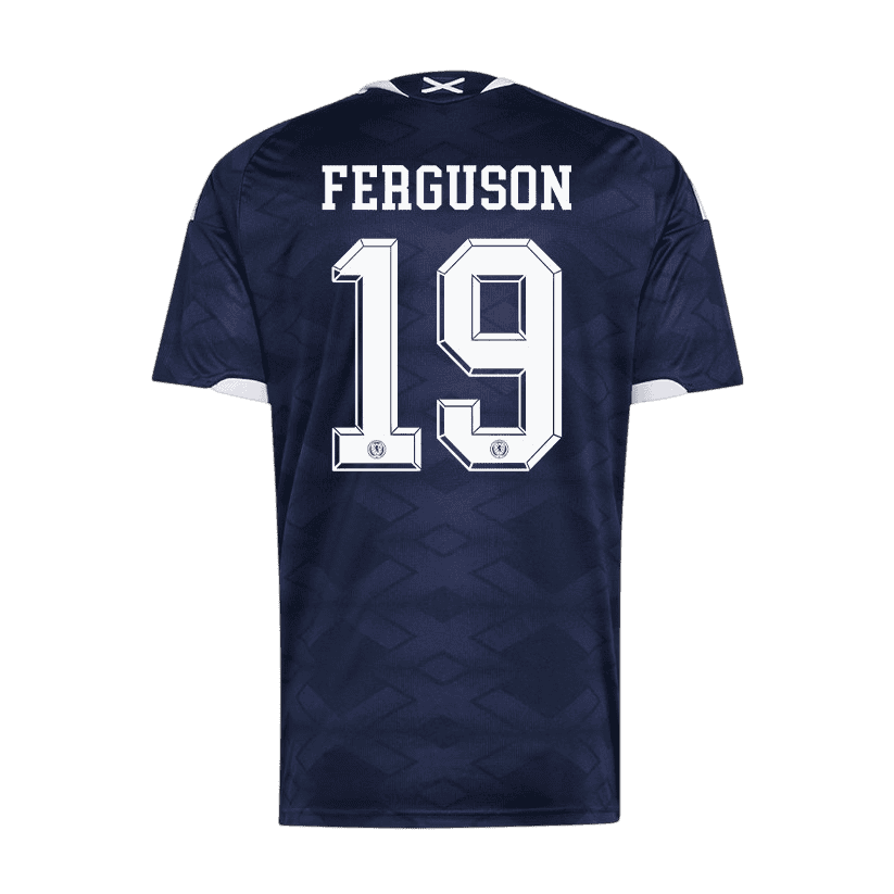 Scotland FERGUSON #19 Home World Cup 2026 Jersey Navy Blue Men's