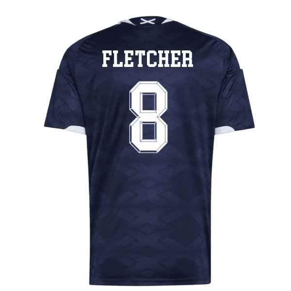 Scotland FLETCHER #8 Home World Cup 2026 Jersey Navy Blue Men's