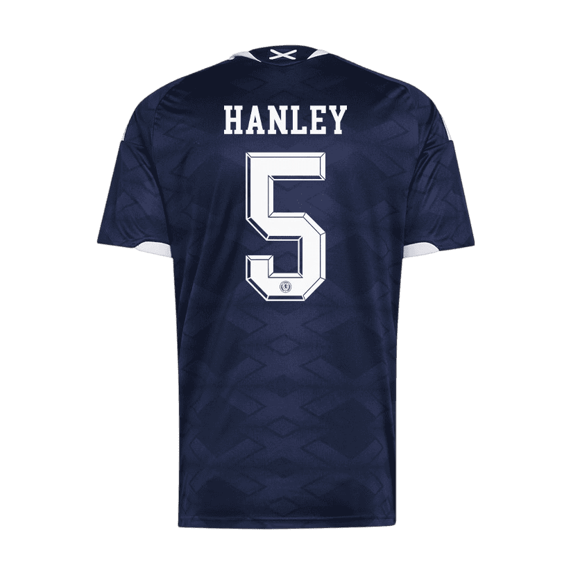 Scotland HANLEY #5 Home World Cup 2026 Jersey Navy Blue Men's
