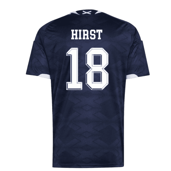 Scotland HIRST #18 Home World Cup 2026 Jersey Navy Blue Men's