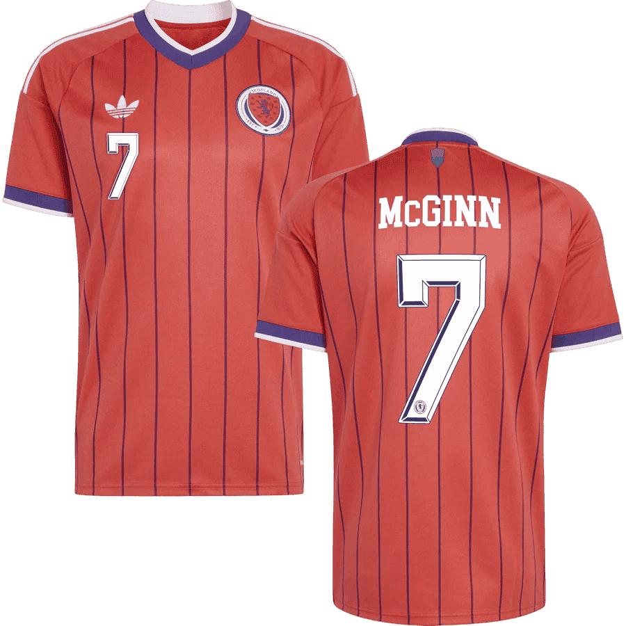 Scotland McGINN #7 Away World Cup 2026 Jersey Orange Men's