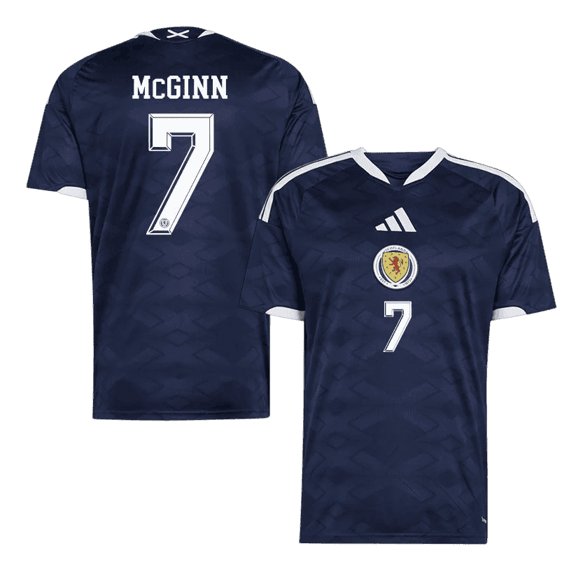 Scotland McGINN #7 Home World Cup 2026 Jersey Navy Blue Men's