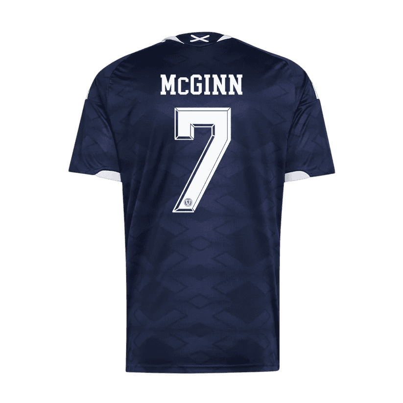 Scotland McGINN #7 Home World Cup 2026 Jersey Navy Blue Men's