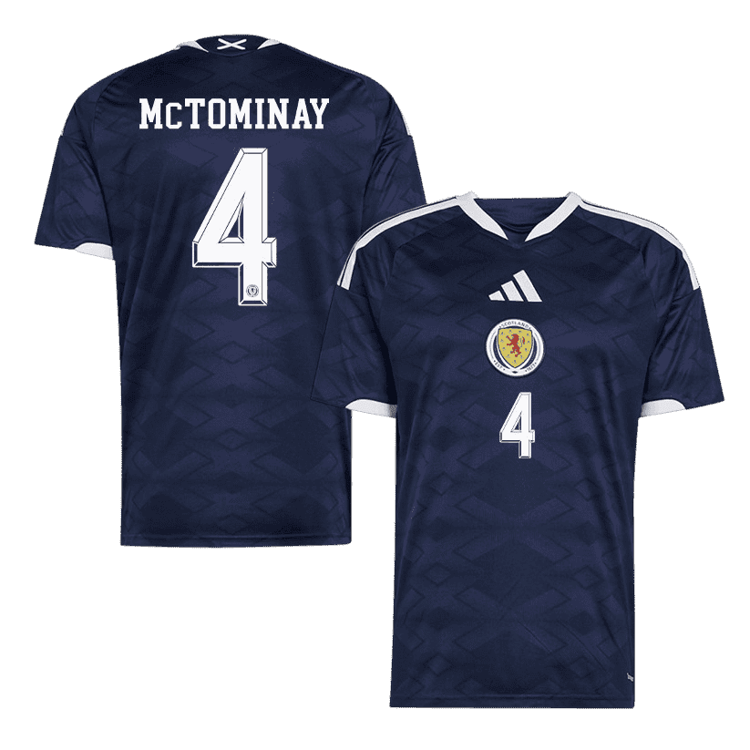 Scotland McTOMINAY #4 Home World Cup 2026 Jersey Navy Blue Men's