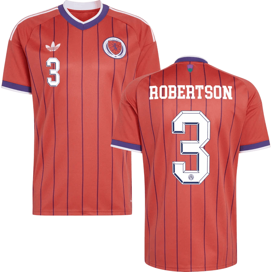 Scotland ROBERTSON #3 Away World Cup 2026 Jersey Orange Men's