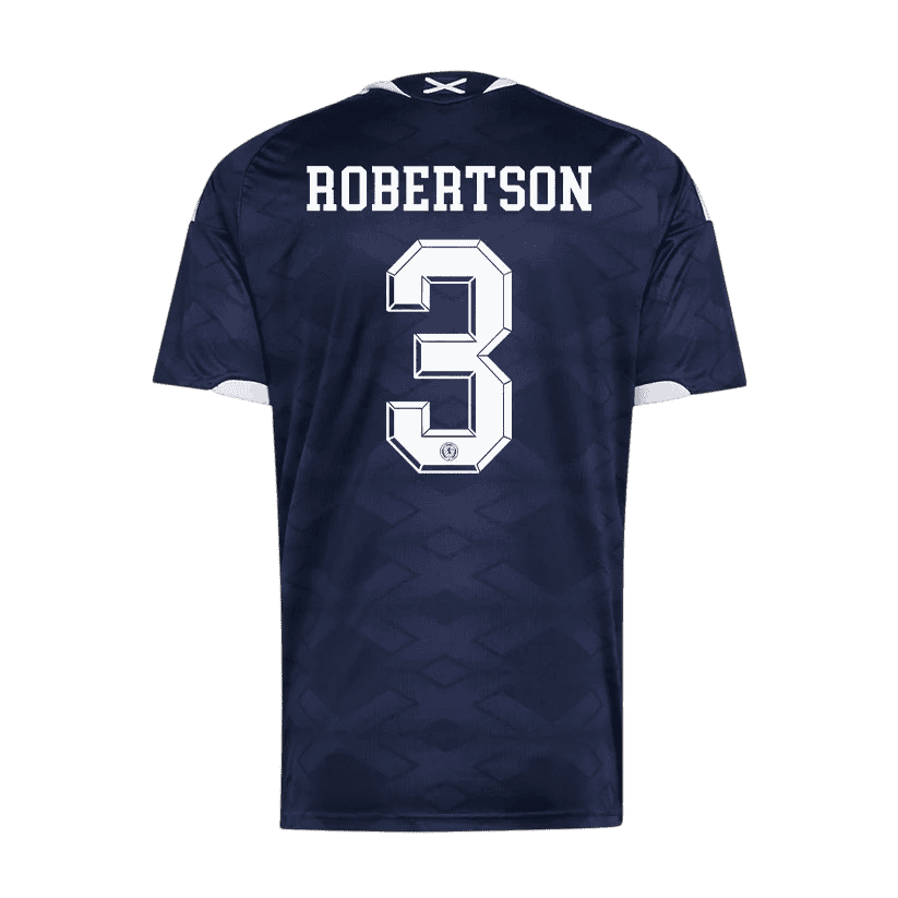 Scotland ROBERTSON #3 Home World Cup 2026 Jersey Navy Blue Men's