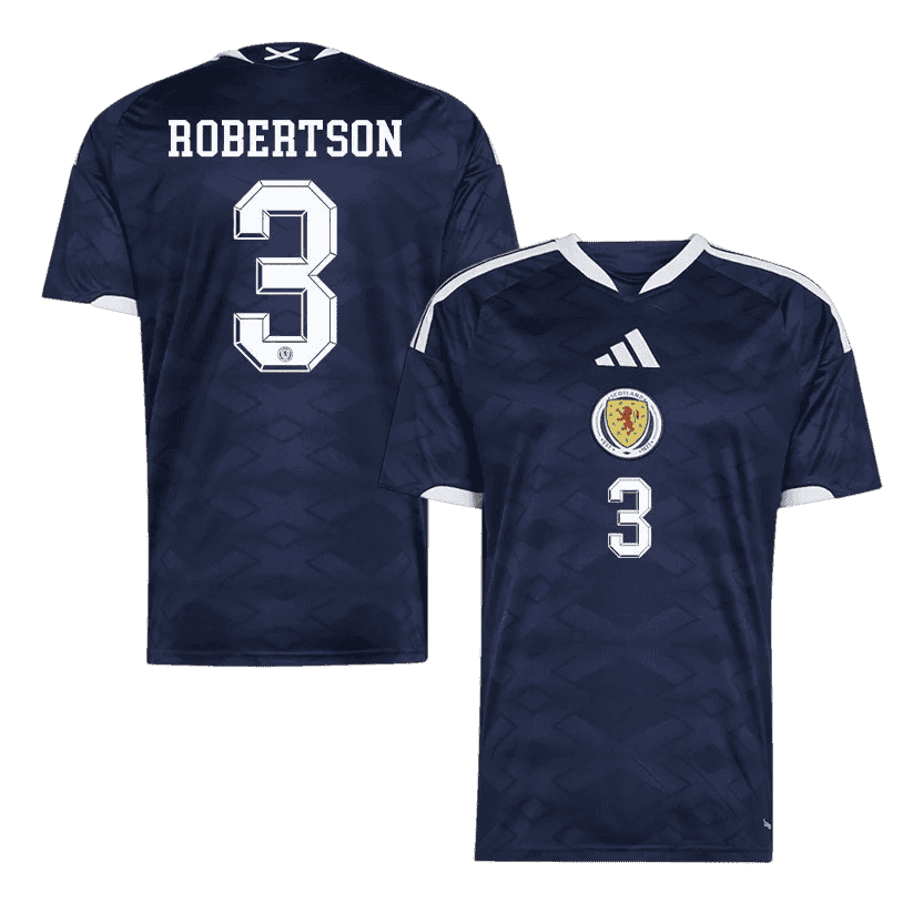 Scotland ROBERTSON #3 Home World Cup 2026 Jersey Navy Blue Men's