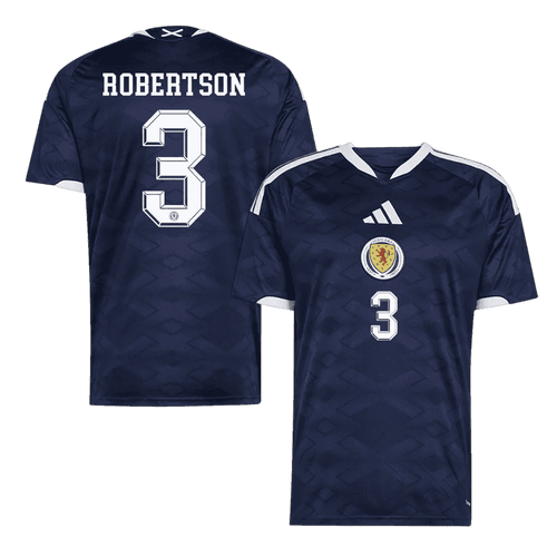 Scotland ROBERTSON #3 Home World Cup 2026 Jersey Navy Blue Men's