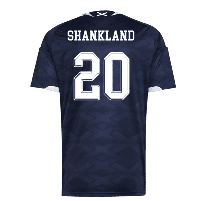 Scotland SHANKLAND #20 Home World Cup 2026 Jersey Navy Blue Men's