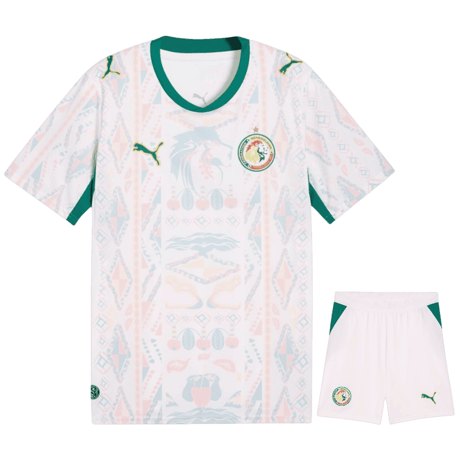 Senegal Home World Cup 2026 Kit White Kids