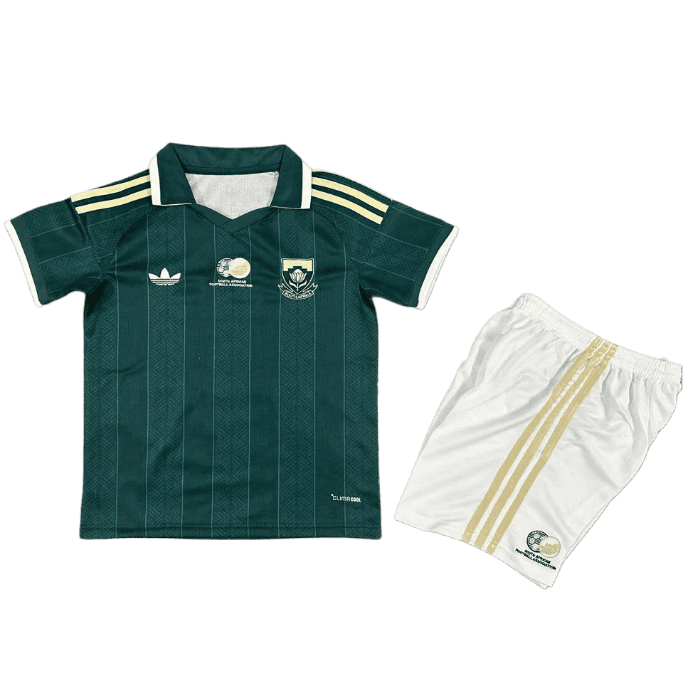 South Africa Away World Cup 2026 Kit Green Kids