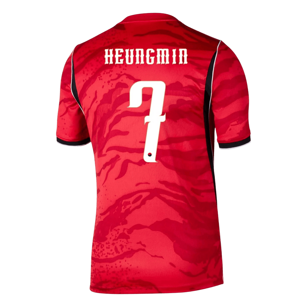 South Korea HEUNG MIN #7 Home World Cup 2026 Jersey Red Men's