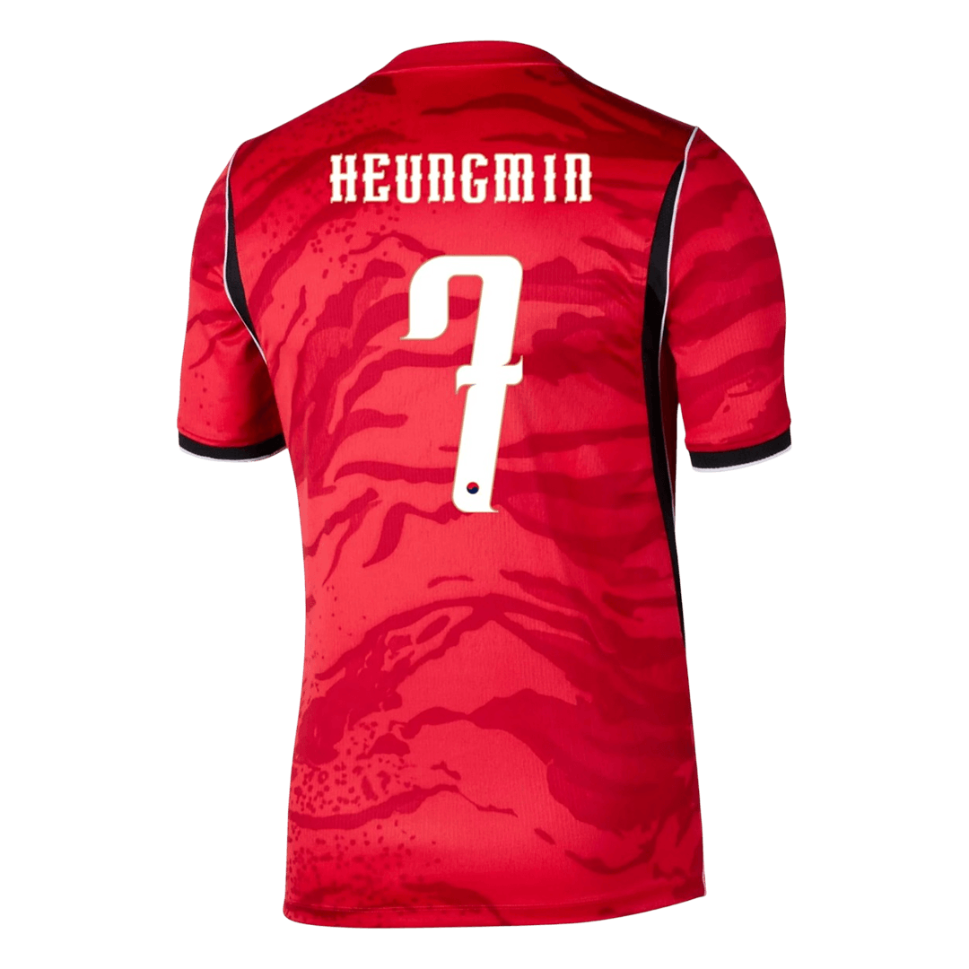 South Korea HEUNG MIN #7 Home World Cup 2026 Jersey Red Men's