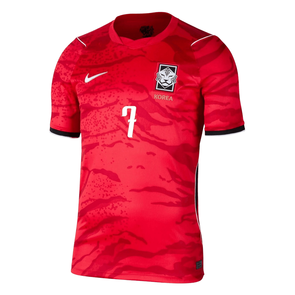 South Korea HEUNG MIN #7 Home World Cup 2026 Jersey Red Men's