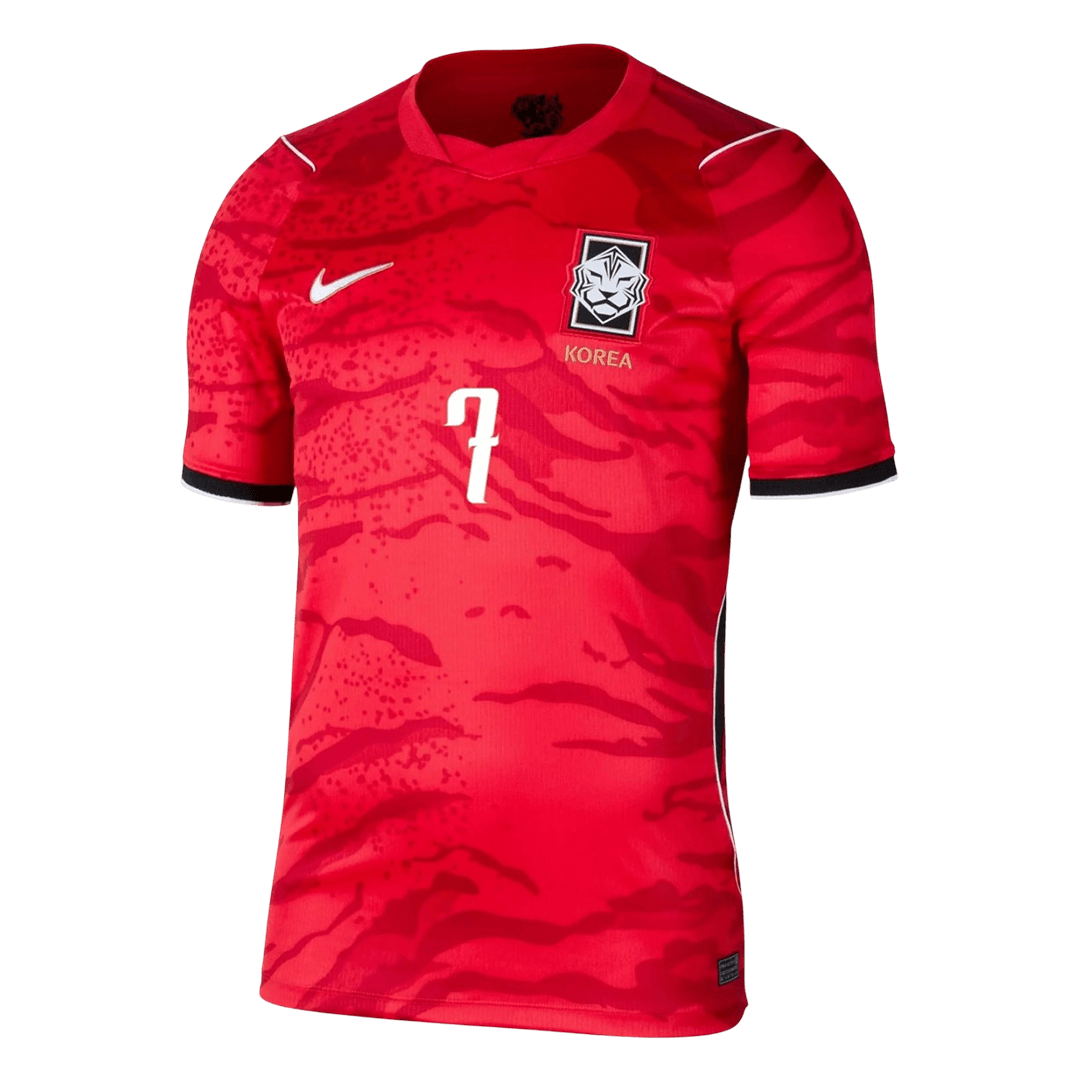 South Korea HEUNG MIN #7 Home World Cup 2026 Jersey Red Men's