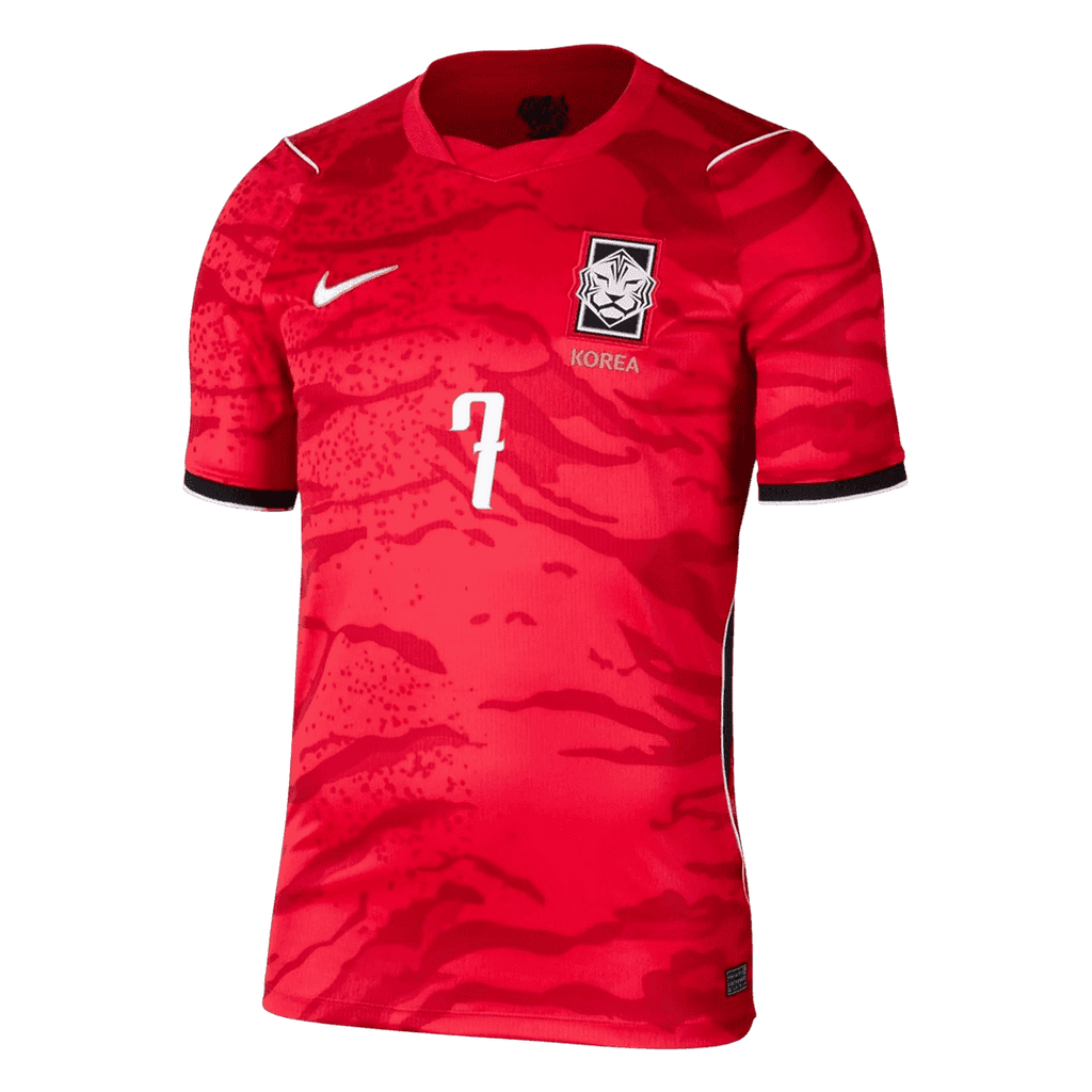 South Korea HEUNG MIN #7 Home World Cup 2026 Jersey Red Men's
