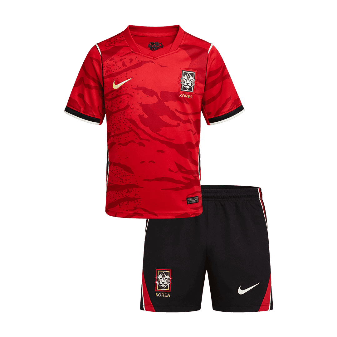 South Korea Home World Cup 2026 Kit Red Kids