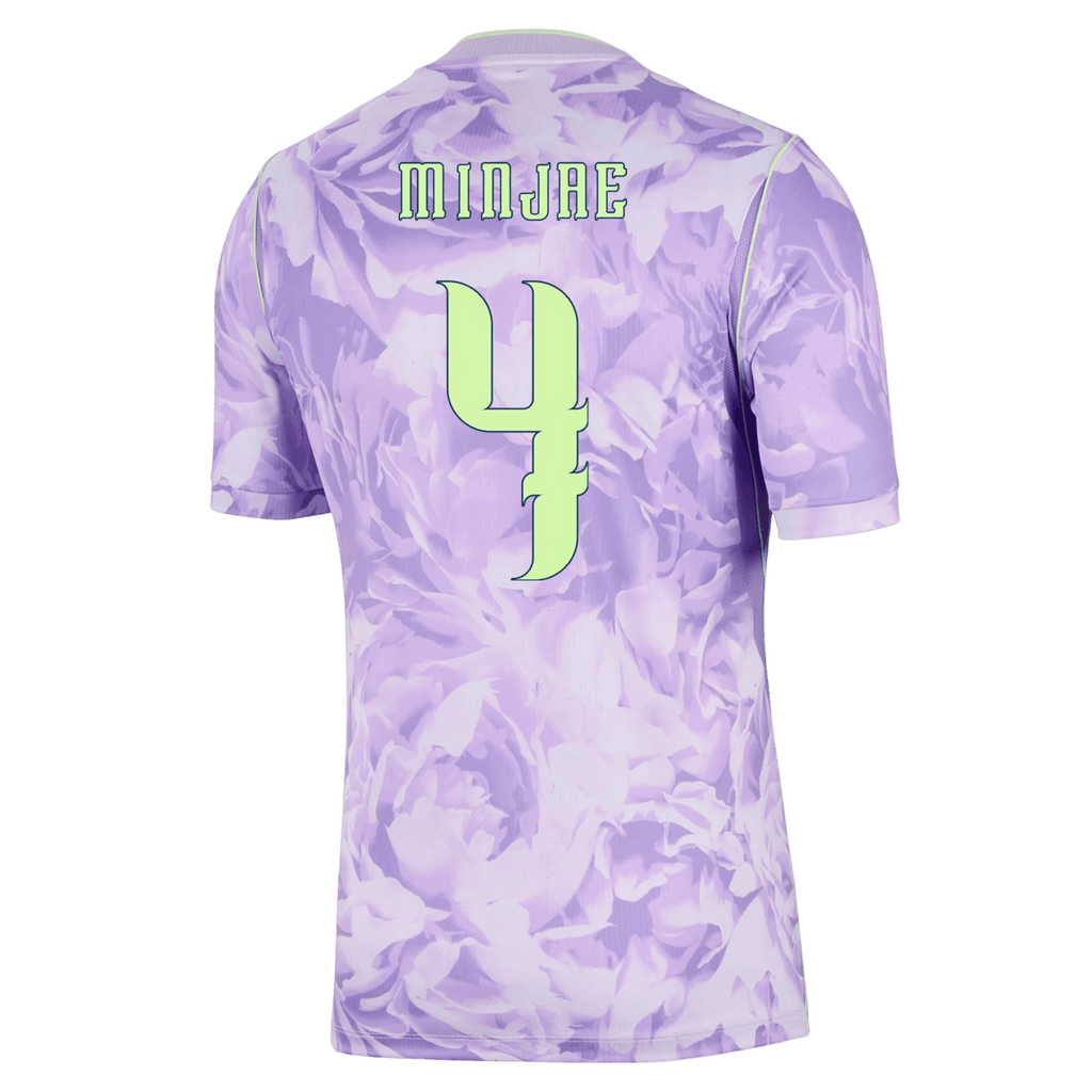 South Korea KIM MIN-JAE #4 Away World Cup 2026 Jersey Purple Men's