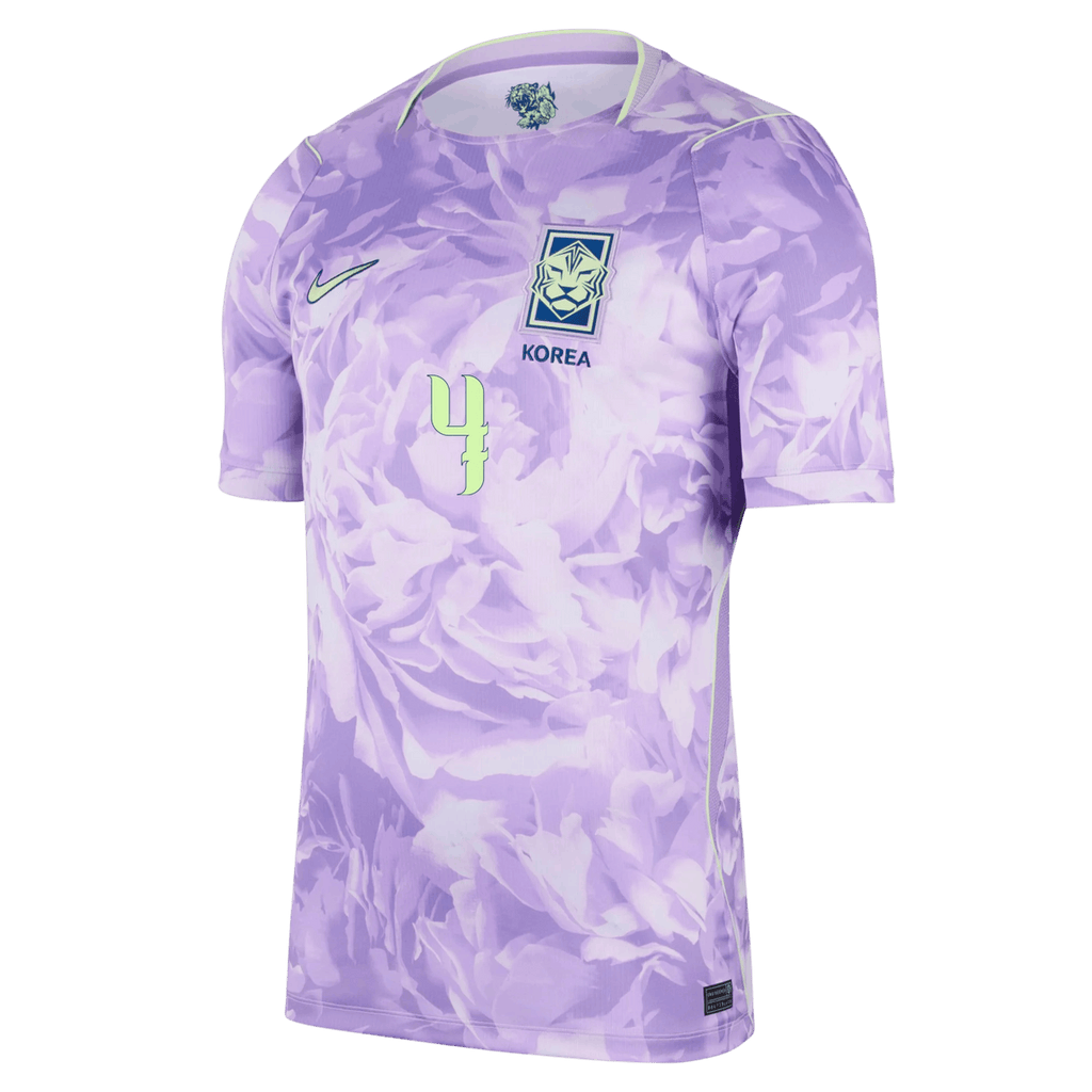 South Korea KIM MIN-JAE #4 Away World Cup 2026 Jersey Purple Men's