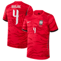 South Korea KIM MIN-JAE #4 Home World Cup 2026 Jersey Red Men's