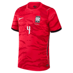 South Korea KIM MIN-JAE #4 Home World Cup 2026 Jersey Red Men's