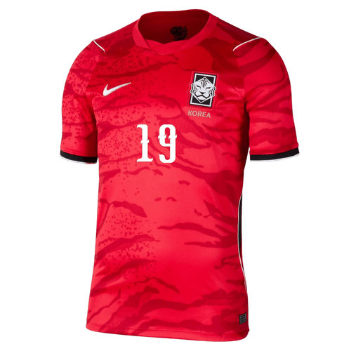 South Korea LEE KANG-IN #19 Home World Cup 2026 Jersey Red Men's