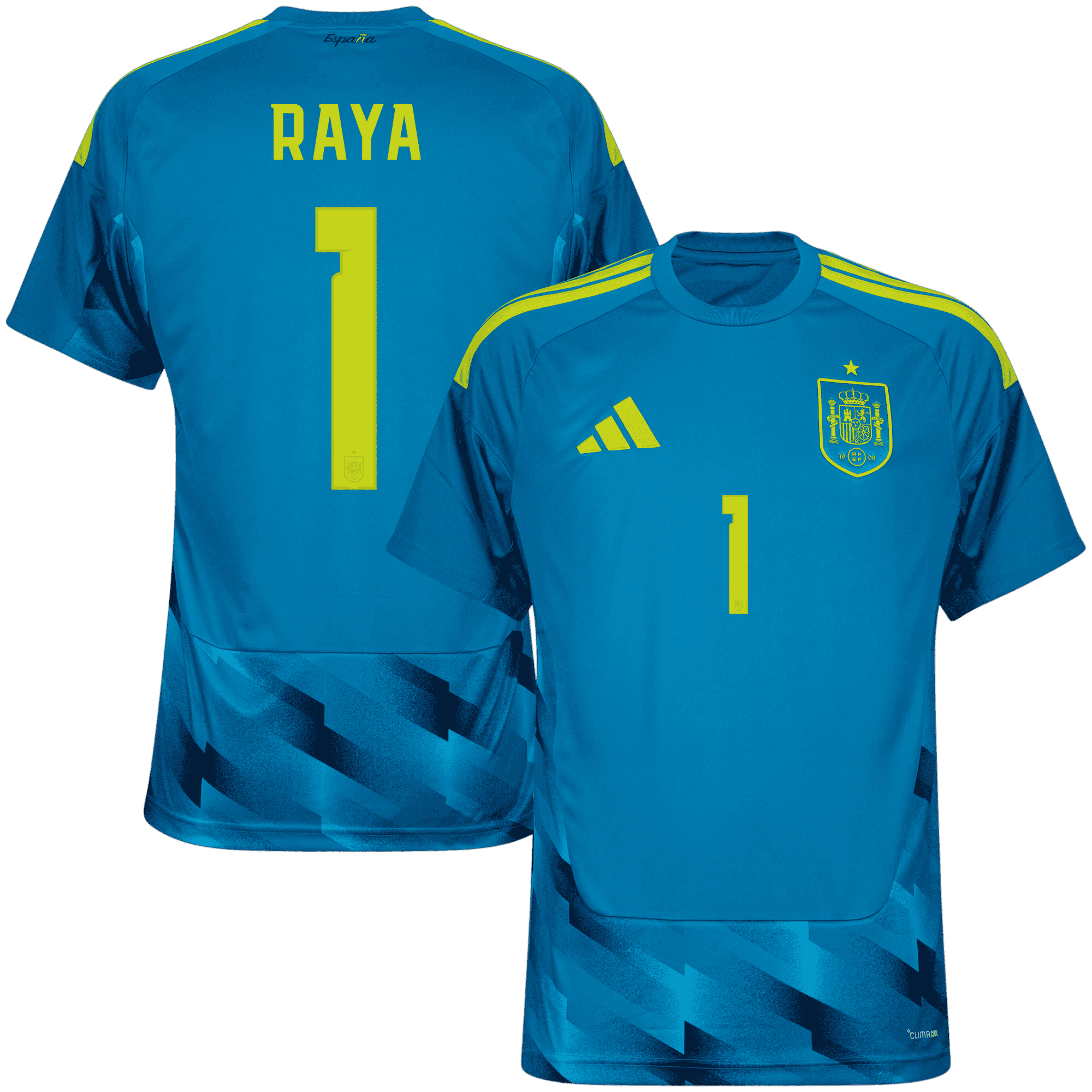 Spain DAVID RAYA #1 World Cup 2026 Goalkeeper Jersey Blue Men's